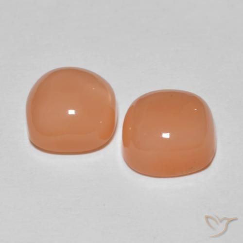 Shop natural 4.98ct Orange cantaloup Pierre de lune gems, Coussin, from Inde at GemSelect. In stock, global shipping!