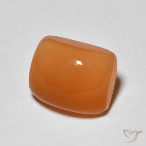 Pierre de lune Orange moyen naturelle Coussin, 2.66 ct, Opaque