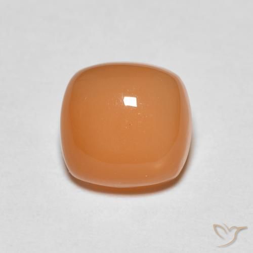 1.47ct Naturel Orange moyen Pierre de lune, Coussin, Translucide
