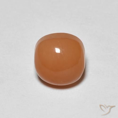1.08ct Naturel Orange clair Pierre de lune, Coussin, Translucide