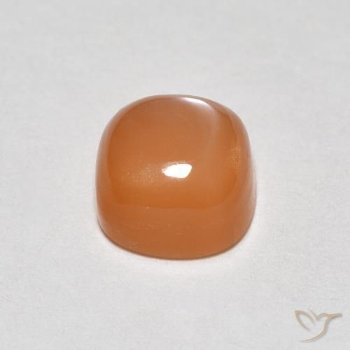 Pierre de lune Pourpre rougeâtre léger naturelle Coussin, 1.23 ct, Translucide