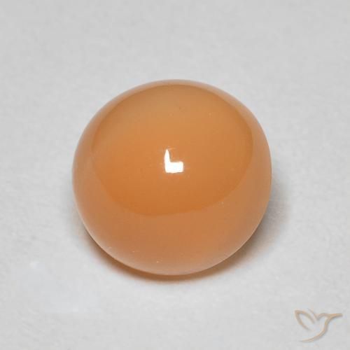Pierre de lune Orange cantaloup naturelle Tour, 1.92 ct, Translucide