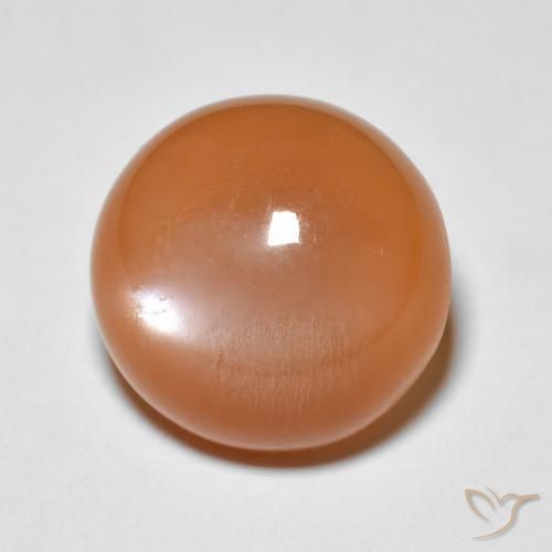 Pierre de lune Orange abricot chaud naturelle Tour, 5.15 ct, Opaque