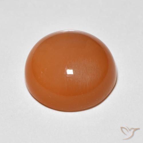 Pierre de lune Orange abricot chaud naturelle Tour, 5.15 ct, Opaque