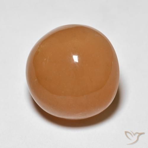 Pierre de lune Orange rougeâtre naturelle Tour, 13.63 ct, Opaque
