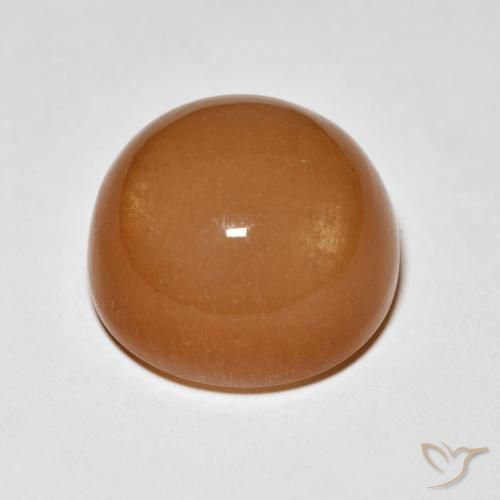 Pierre de lune Orange rougeâtre naturelle Tour, 13.63 ct, Opaque