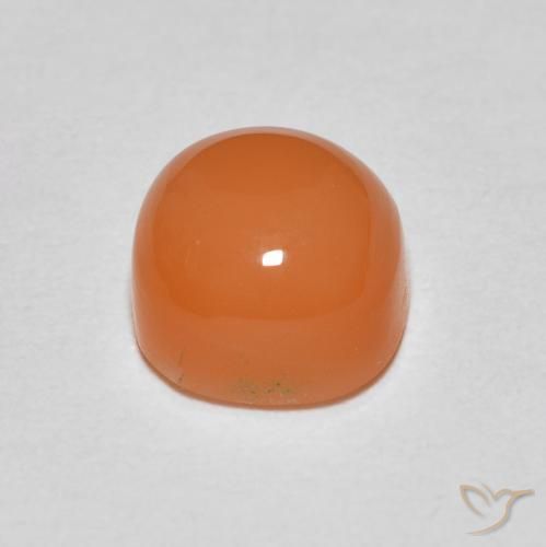 Pierre de lune Orange moyen naturelle Coussin, 1.43 ct, Translucide