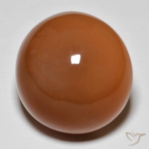 Pierre de lune Orange rougeâtre naturelle Tour, 28.62 ct, Opaque
