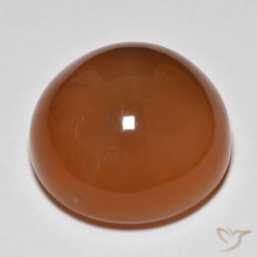 Pierre de lune Orange rougeâtre naturelle Tour, 28.62 ct, Opaque