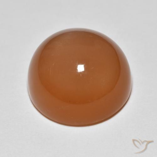 Pierre de lune Orange rougeâtre naturelle Tour, 12.48 ct, Translucide