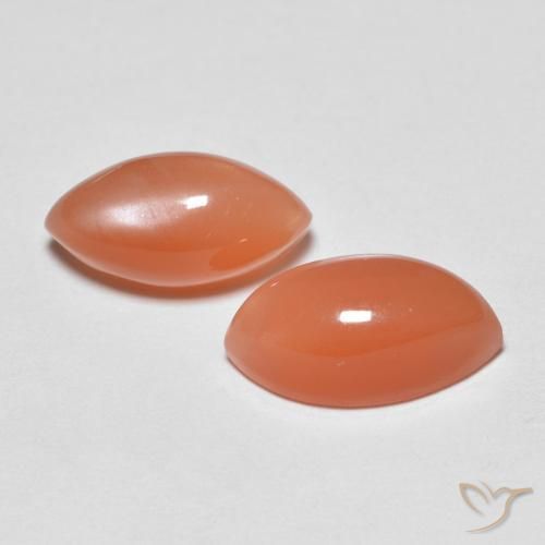 Shop natural 3.23ct Orange moyen Pierre de lune gems, Marquise, from Inde at GemSelect. In stock, global shipping!