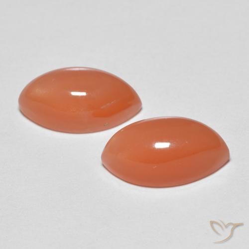 Shop natural 3.23ct Orange moyen Pierre de lune gems, Marquise, from Inde at GemSelect. In stock, global shipping!