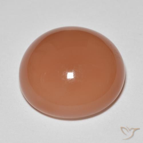 Pierre de lune Orange cantaloup naturelle Tour, 14.30 ct, Translucide