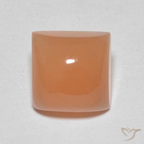 2.11ct Naturel Pourpre rougeâtre léger Pierre de lune, Carré, Translucide