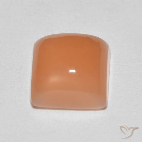 Pierre de lune Pourpre rougeâtre léger naturelle Carré, 2.11 ct, Translucide
