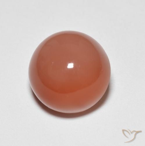 5.13ct Naturel Orange feu Pierre de lune, Tour, Opaque