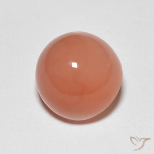 Pierre de lune Orange cantaloup naturelle Tour, 5.53 ct, Translucide