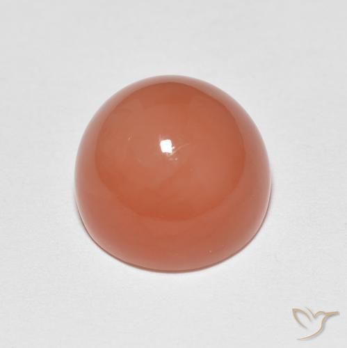 Pierre de lune Orange cantaloup naturelle Tour, 5.53 ct, Translucide
