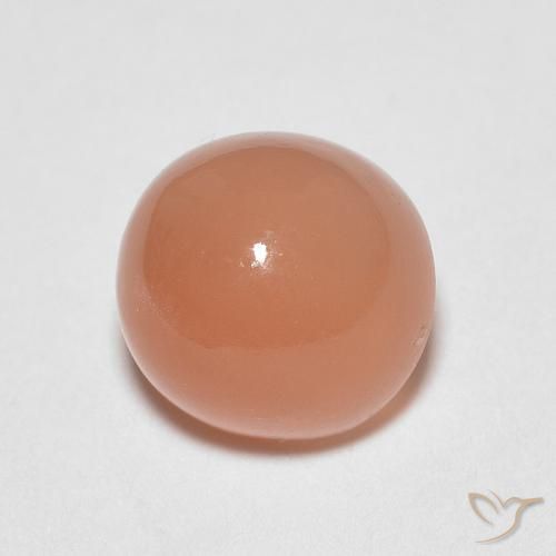 1.23ct Naturel Orange moyen Pierre de lune, Tour, Translucide