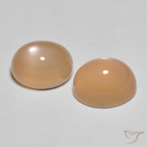 Shop natural 3.64ct Pêche Orange Pierre de lune gems, ovale, from Inde at GemSelect. In stock, global shipping!