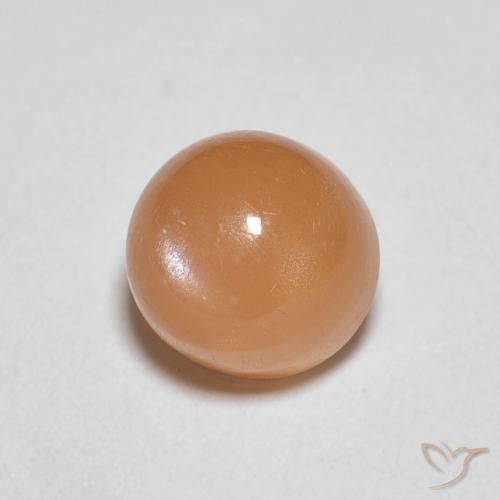 Pierre de lune Orange abricot chaud naturelle Tour, 1.22 ct, Translucide