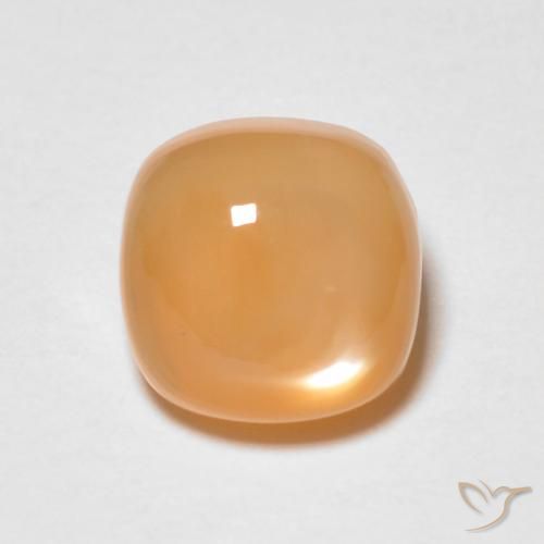 1.74ct Naturel Orange moyen Pierre de lune, Coussin, Translucide