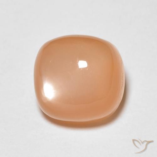 1.97ct Naturel Orange cantaloup Pierre de lune, Coussin, Translucide