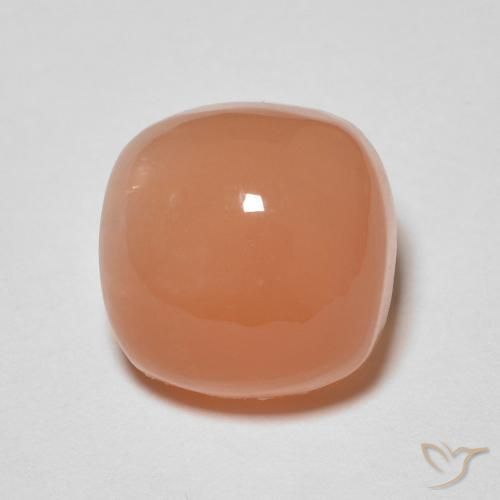 2.90ct Naturel Orange cantaloup Pierre de lune, Coussin, Translucide