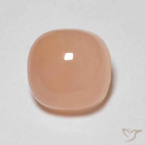 1.92ct Naturel Pêche Orange Pierre de lune, Coussin, Translucide