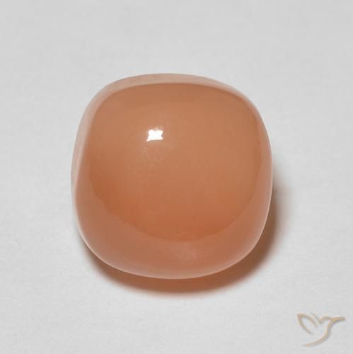 1.90ct Naturel Orange clair Pierre de lune, Coussin, Translucide