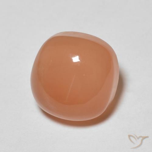 Pierre de lune Orange clair naturelle Coussin, 1.90 ct, Translucide