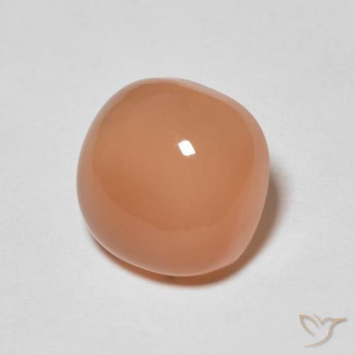 Pierre de lune Pêche Orange naturelle Coussin, 2.08 ct, Translucide