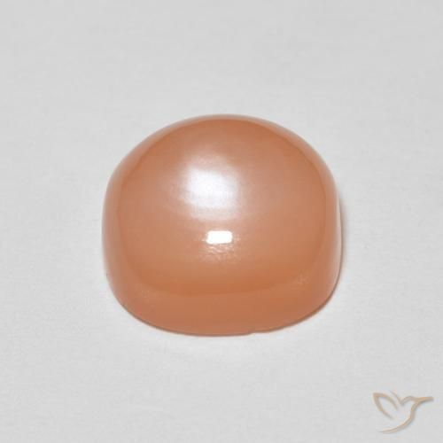Pierre de lune Pêche Orange naturelle Coussin, 2.08 ct, Translucide