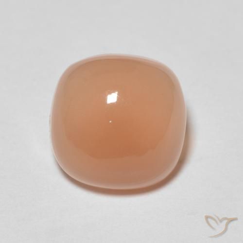 2.12ct Naturel Pêche Orange Pierre de lune, Coussin, Translucide