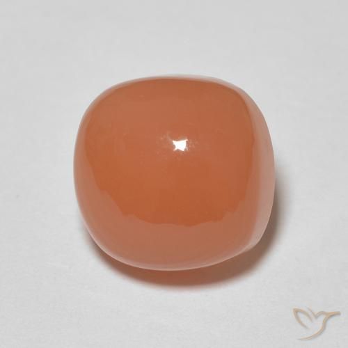 2.85ct Naturel Orange clair Pierre de lune, Coussin, Translucide