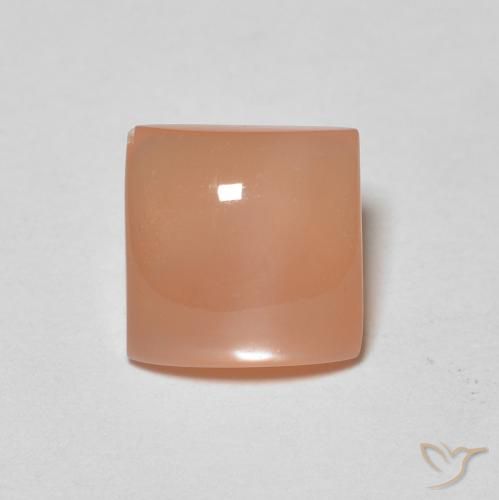 1.65ct Naturel Orange moyen Pierre de lune, Carré, Translucide