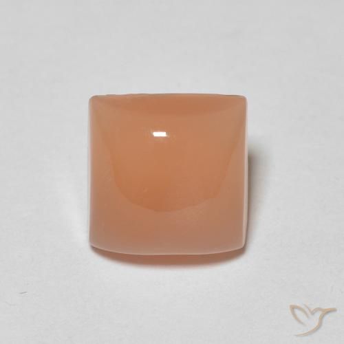 1.63ct Naturel Orange moyen Pierre de lune, Carré, Translucide