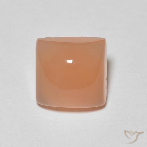 1.86ct Naturel Orange moyen Pierre de lune, Carré, Translucide