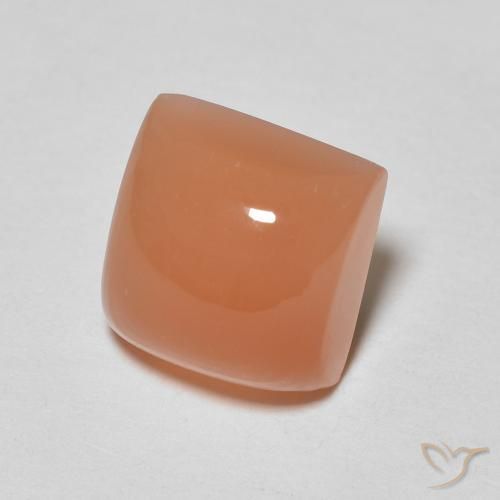 Pierre de lune Pourpre rougeâtre léger naturelle Carré, 2.35 ct, Translucide