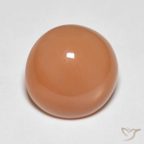 3.87ct Naturel Orange moyen Pierre de lune, Tour, Translucide