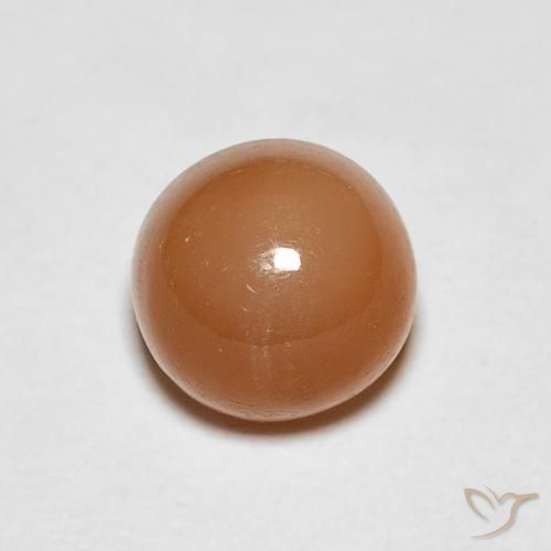 Pierre de lune Pêche Orange naturelle Tour, 1.06 ct, Translucide