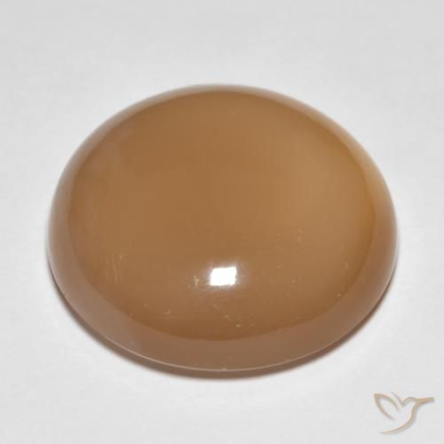 Pierre de lune Orange cantaloup naturelle Tour, 18.95 ct, Translucide