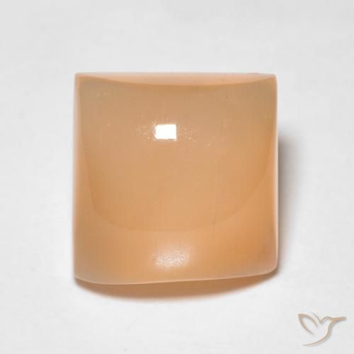 Pierre de lune Medium Light-Orange naturelle Carré, 2.20 ct, Translucide