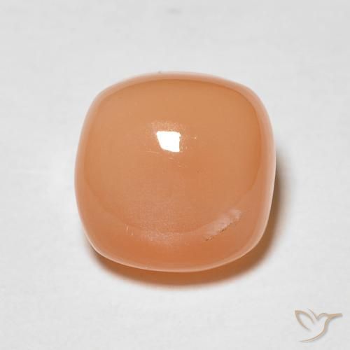 1.85ct Naturel Orange cantaloup Pierre de lune, Coussin, Translucide