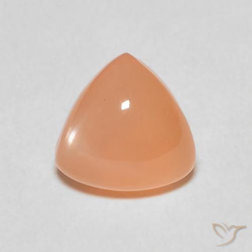 1.77ct Naturel Pêche Orange Pierre de lune, Trillion, Translucide