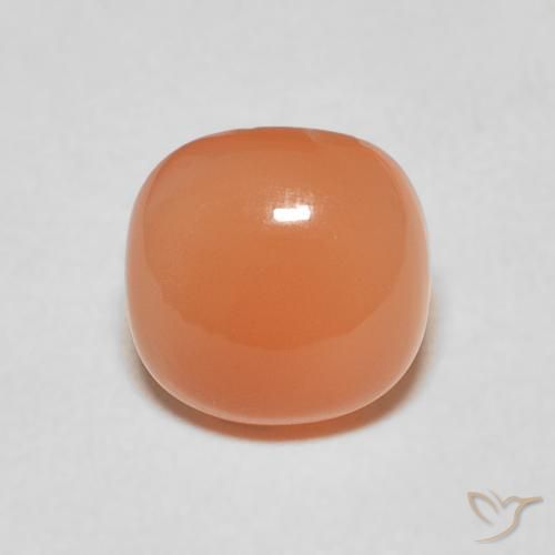 1.84ct Naturel Orange clair Pierre de lune, Coussin, Translucide