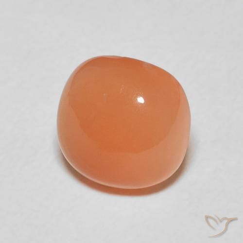 Pierre de lune Orange clair naturelle Coussin, 1.84 ct, Translucide