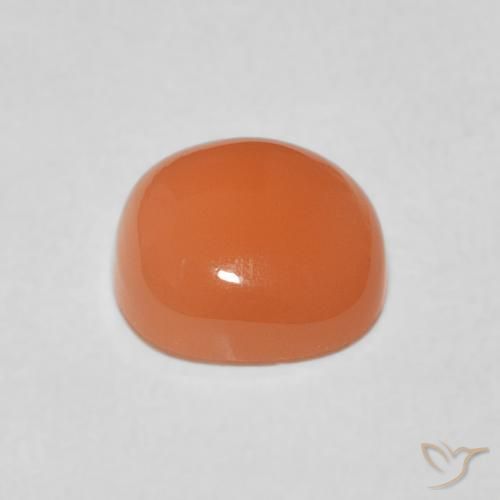 Pierre de lune Orange clair naturelle Coussin, 1.84 ct, Translucide
