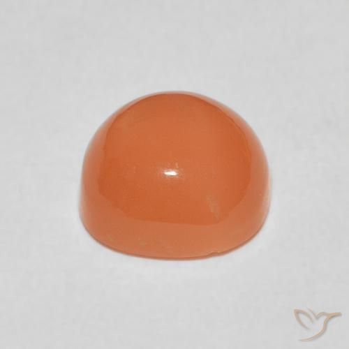 Pierre de lune Orange clair naturelle Coussin, 2.24 ct, Translucide