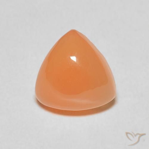 1.84ct Naturel Orange rougeâtre Pierre de lune, Trillion, Translucide